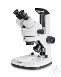 Stereo-zoom microscoop binoculair, (met handvat) De KERN OZL 467-serie behoort tot de...